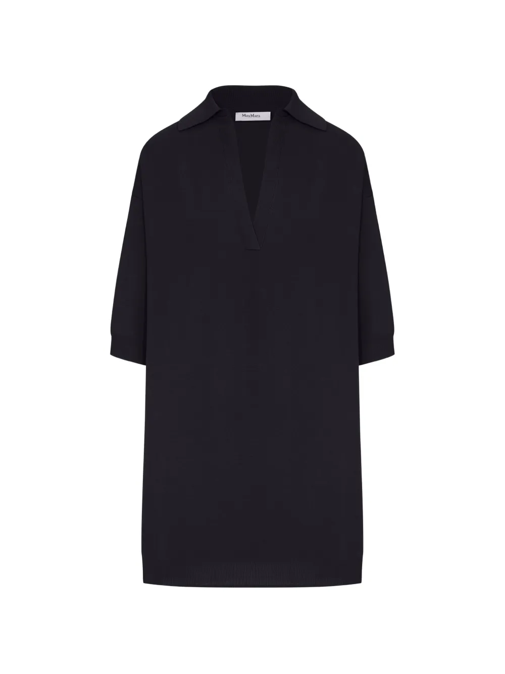Max Mara V-neck polo top - Nero