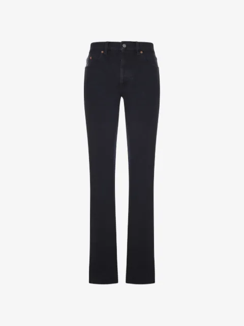 Saint Laurent jeans rectos con diseño de cinco bolsillos