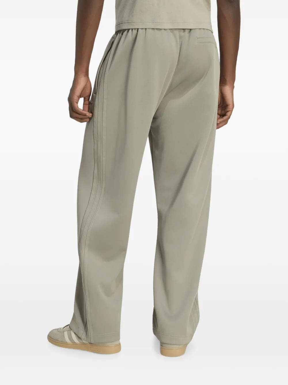 adidas logo-embroidered side-stripe track pants Groen