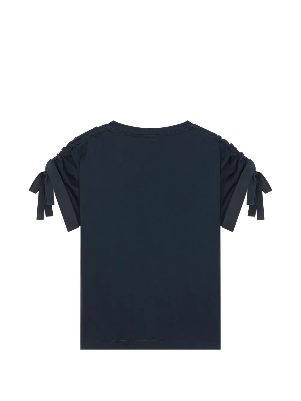 Givenchy Katoenen T-shirt met strik Blauw