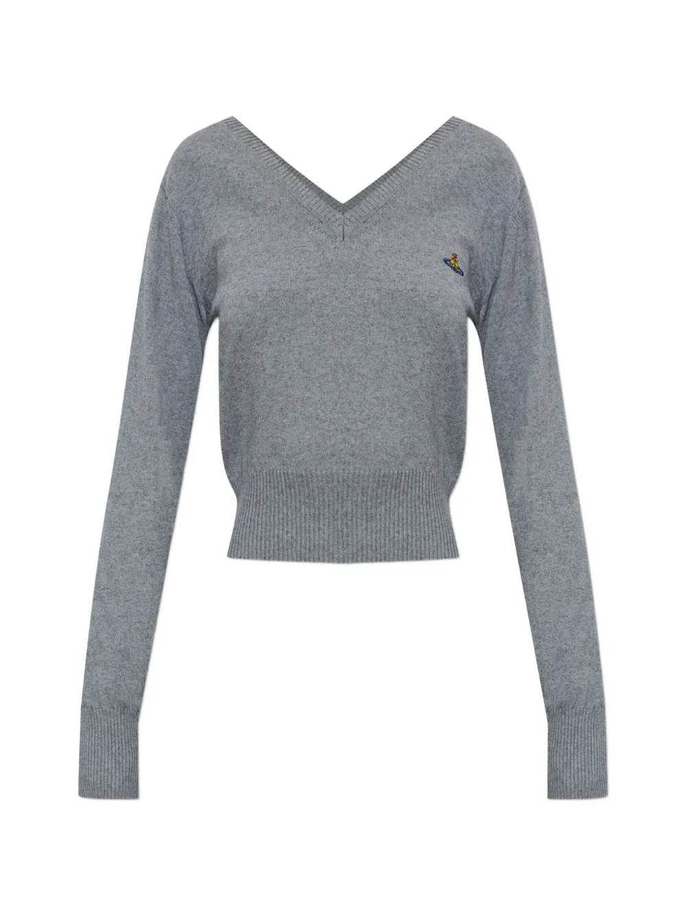 Vivienne Westwood Beatrice V-neck sweater - Grigio