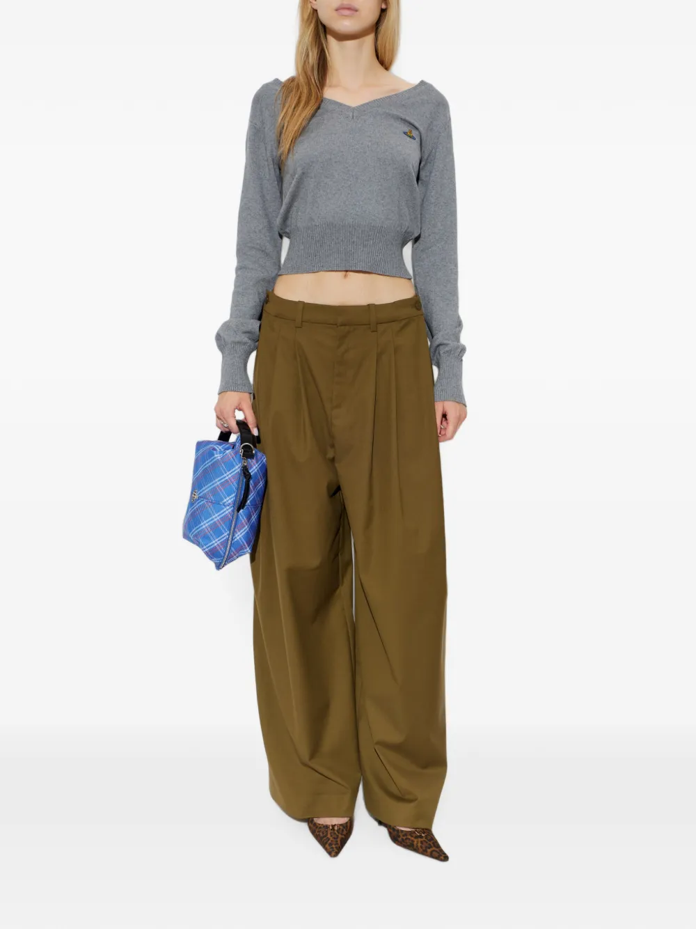 Vivienne Westwood Beatrice trui met V-hals Grijs