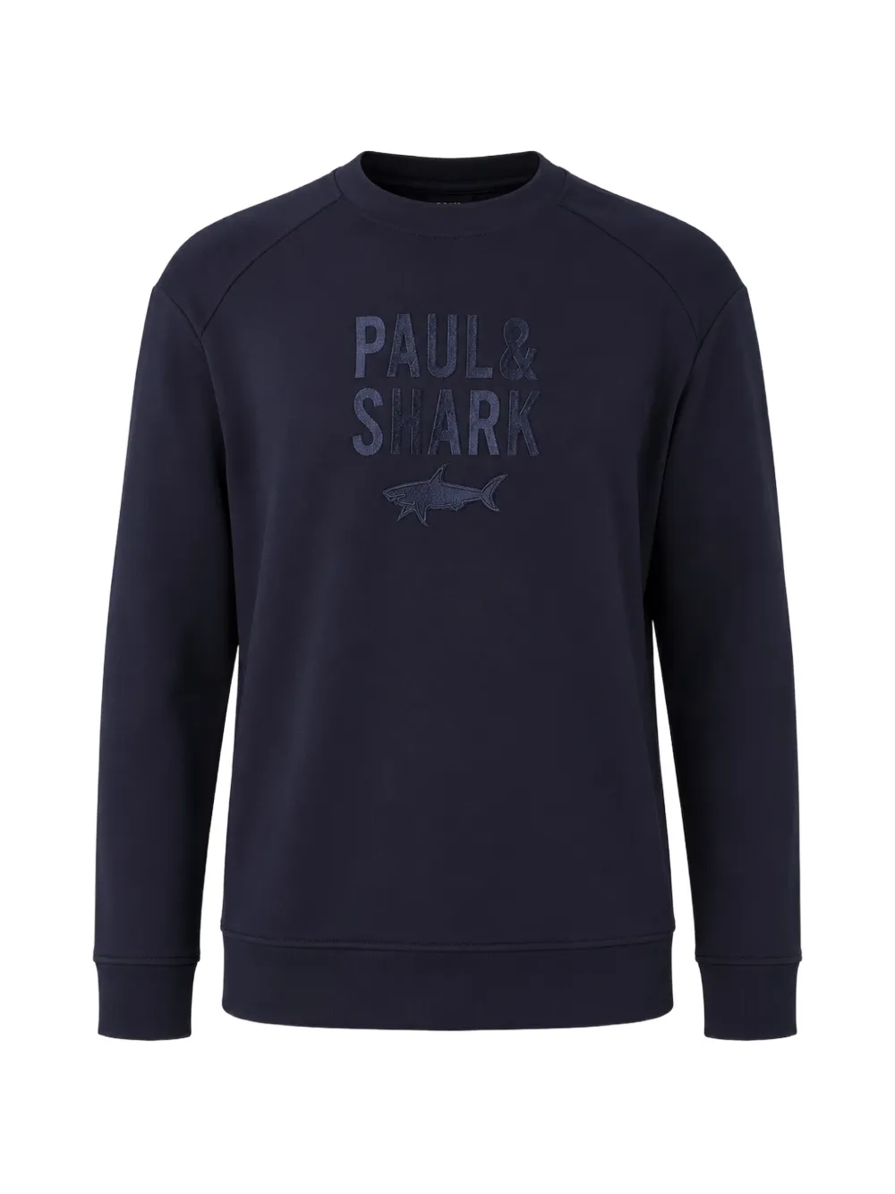 Paul & Shark logo-embroidered raglan-sleeve sweater - Blu