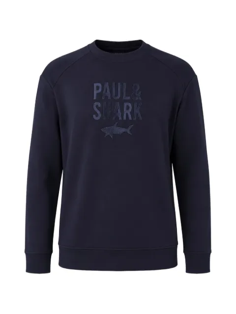 Paul & Shark logo-embroidered raglan-sleeve sweater