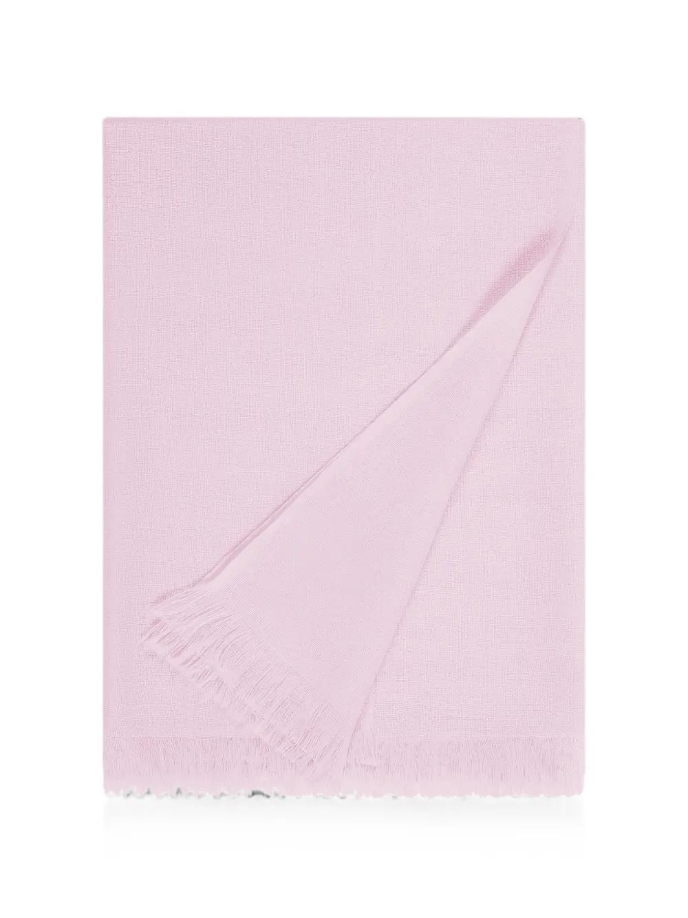 Bompard Fringed Cashmere Scarf In Pink