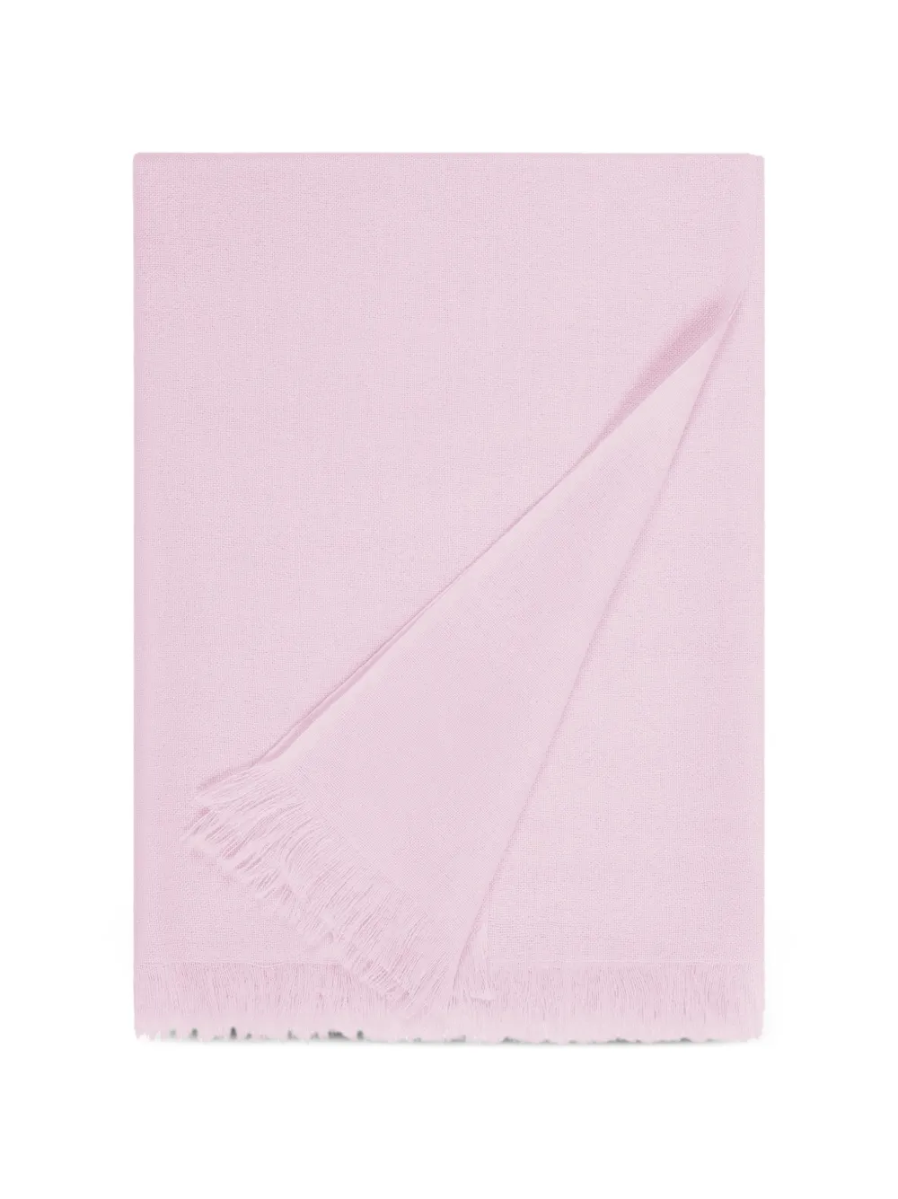 BOMPARD fringed cashmere scarf - Rosa