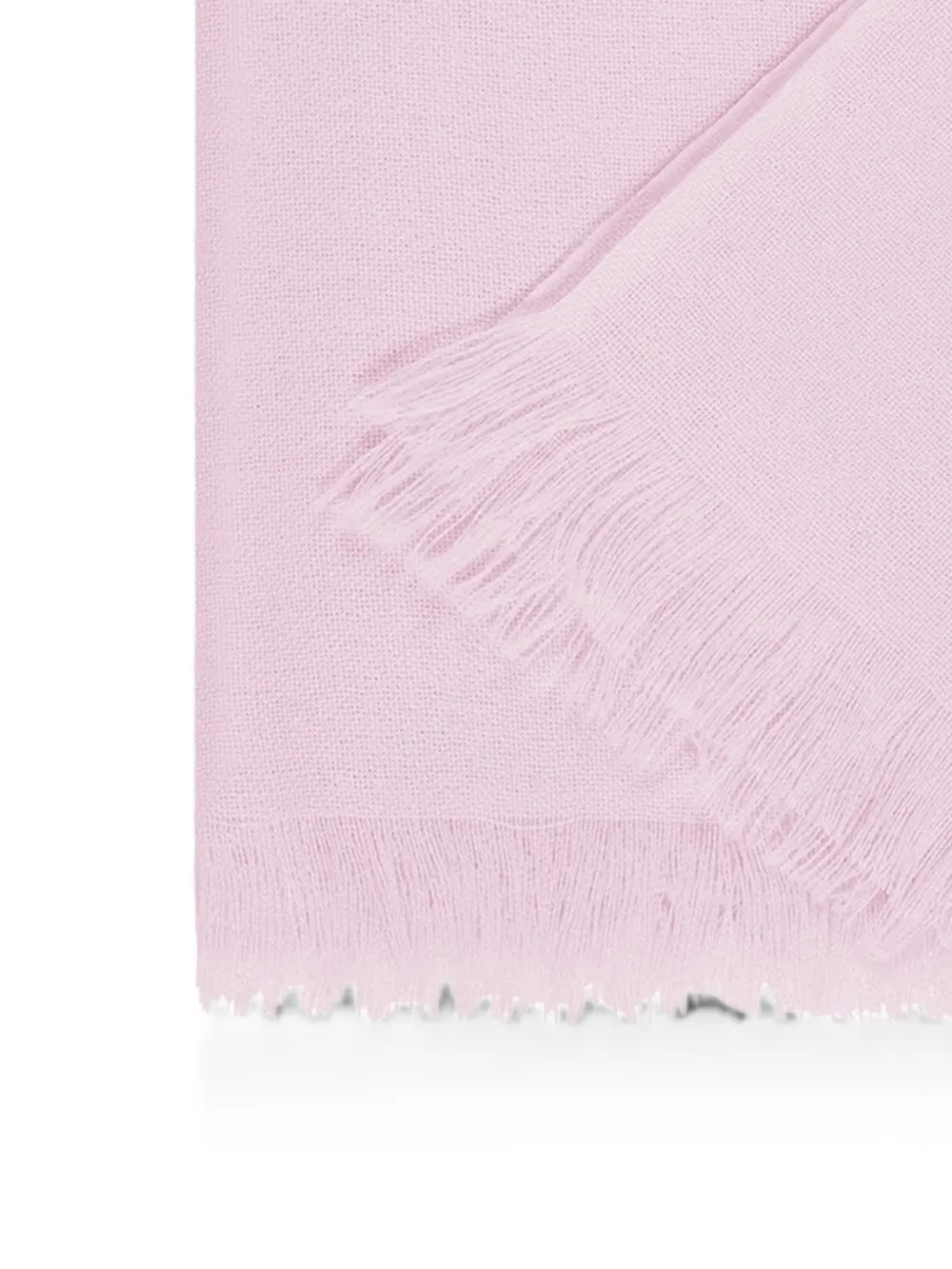 BOMPARD fringed cashmere scarf Roze