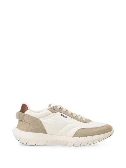 BOSS Motion Run panelled logo-print sneakers