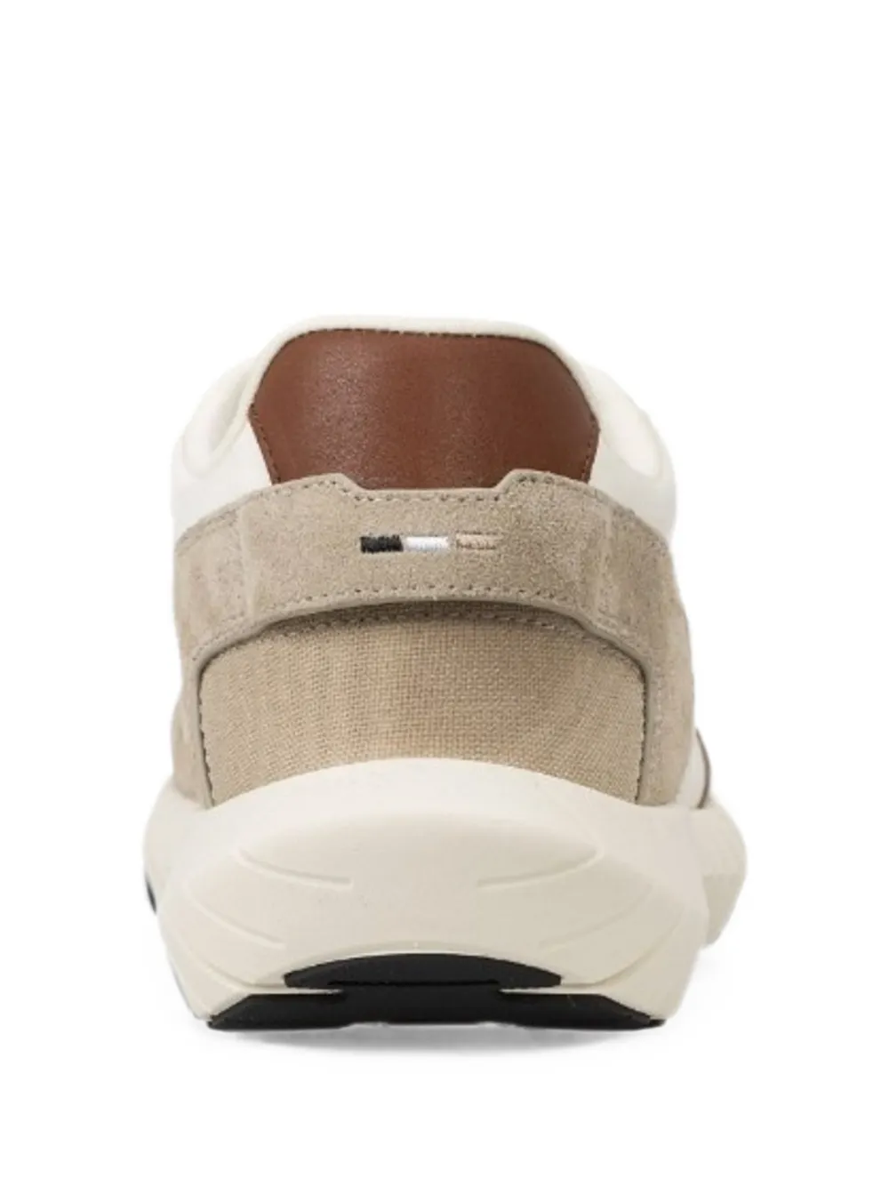 BOSS Motion Run panelled logo-print sneakers Wit