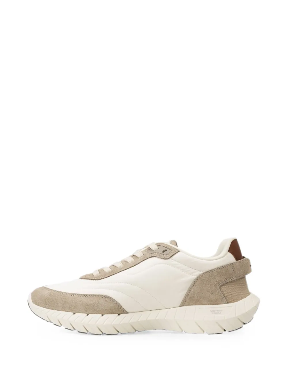 BOSS Motion Run panelled logo-print sneakers Wit