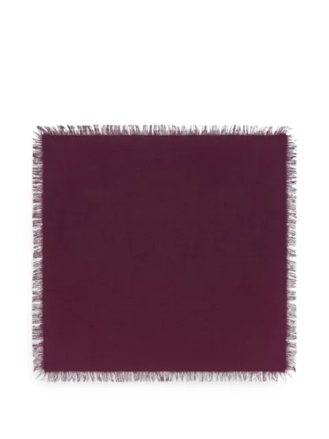 BOMPARD mini fringed twill scarf