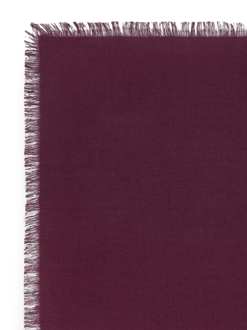 BOMPARD Twill mini-sjaal met franje Rood
