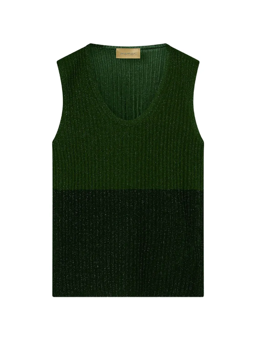Momoní Blioa Color-block Knitted Vest In Neutral