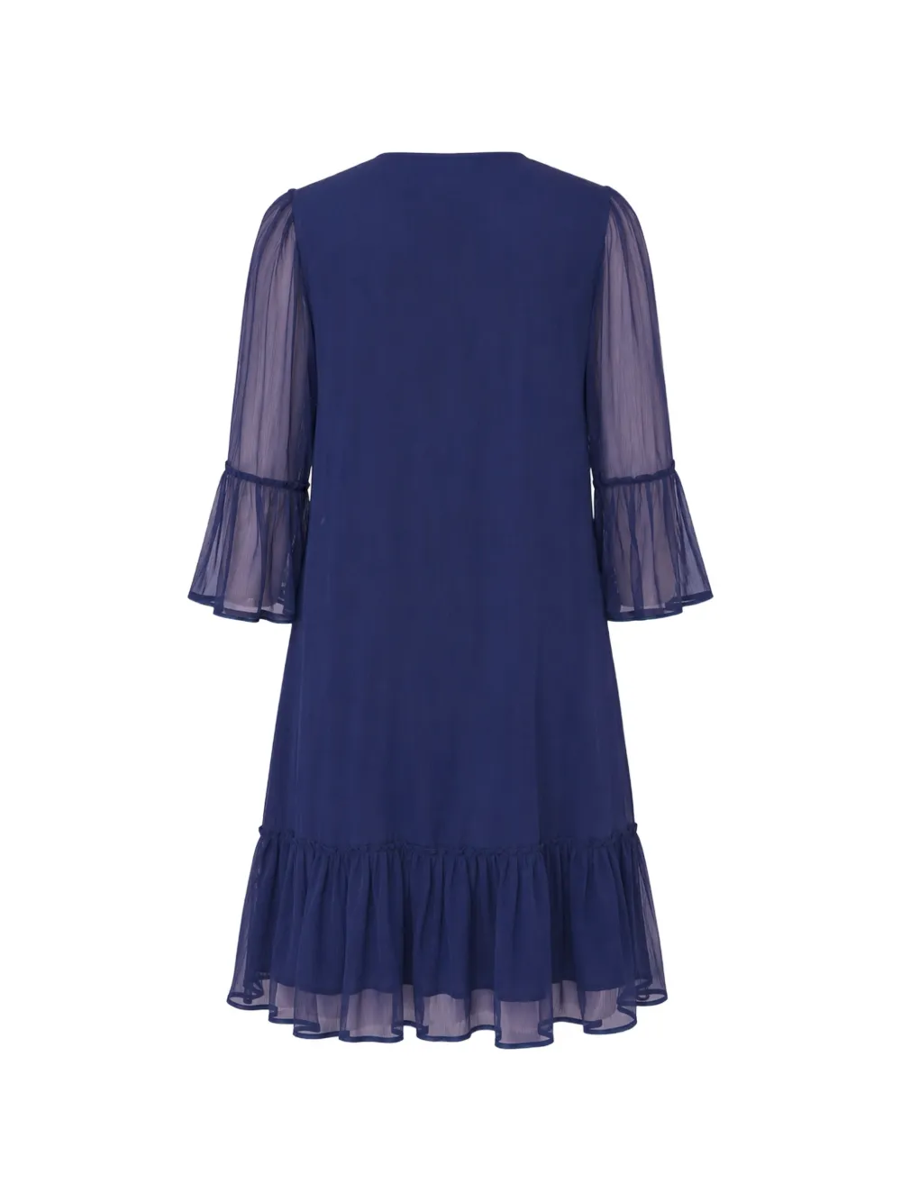 NISSA Zijden midi-jurk Blauw