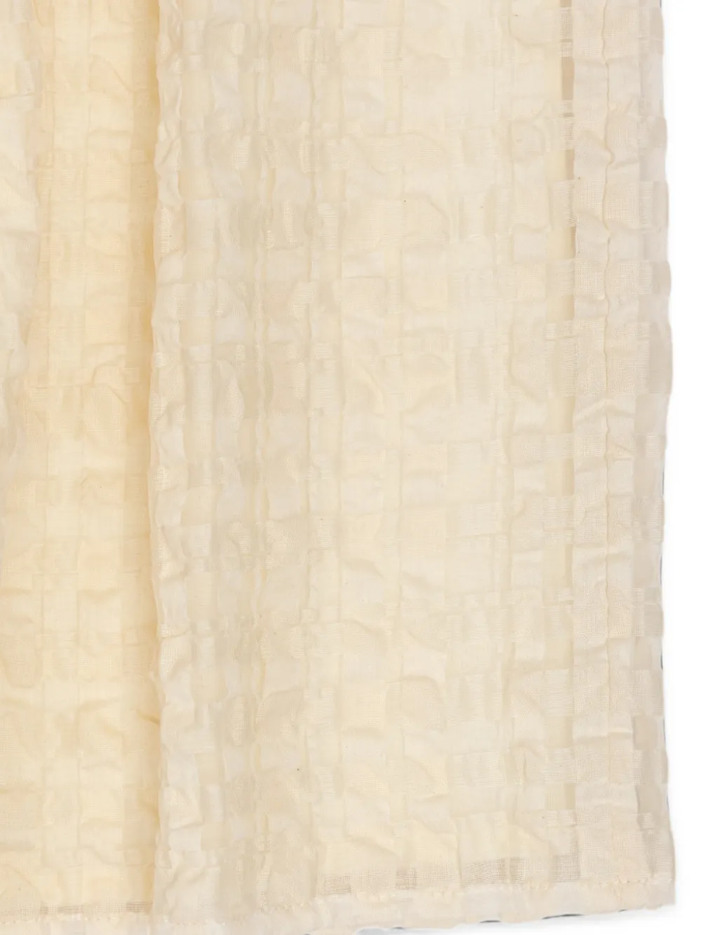 Versace Kids katoenen organza geruite cloqué maxi-rok Beige