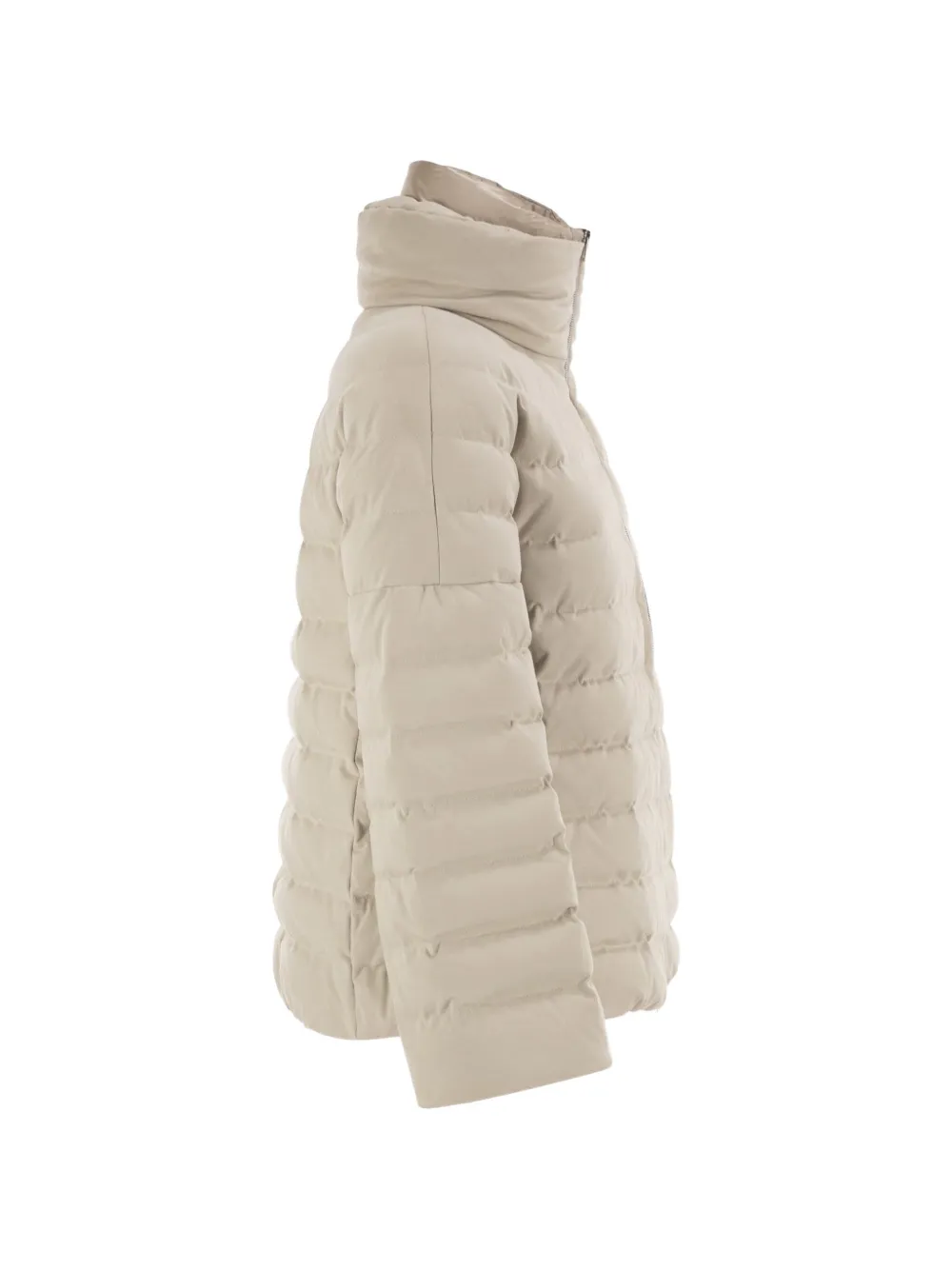 Herno Gewatteerd jack met suède-effect Beige