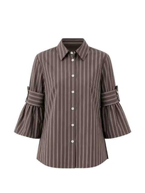 Odeeh striped flared-sleeve shirt