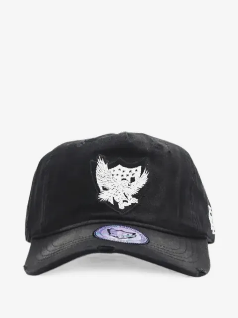 Htc Los Angeles eagle-patch distressed baseball cap