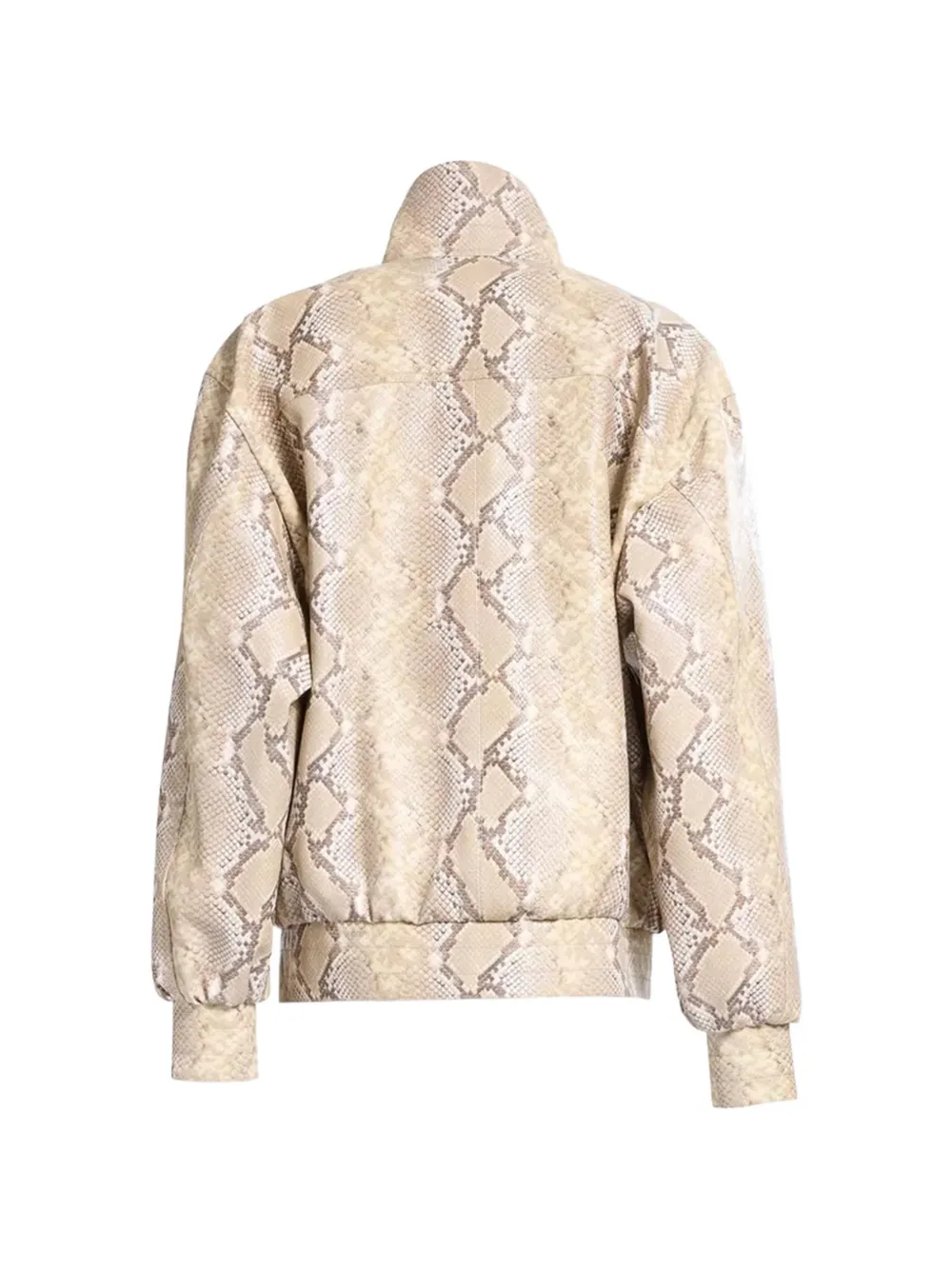 Elie Saab Python-print Bomber Jacket In Animal Print