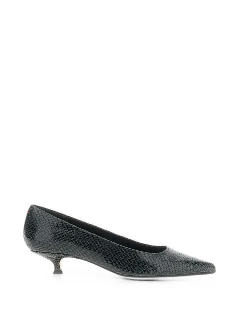 Aeyde snake-print ultra-pointed pumps