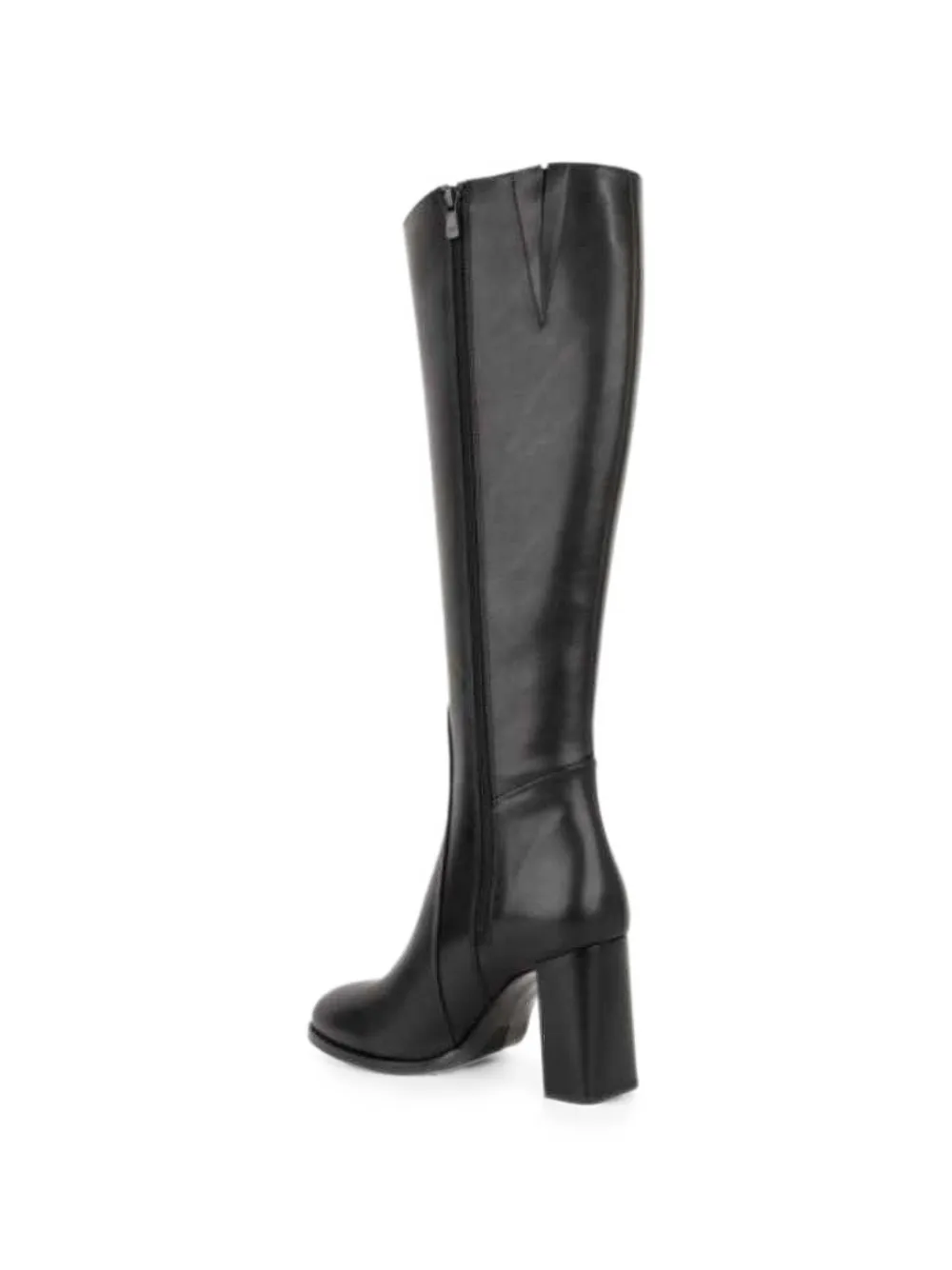 SERGIO MORETTI FIRENZE leather knee-high boots Zwart