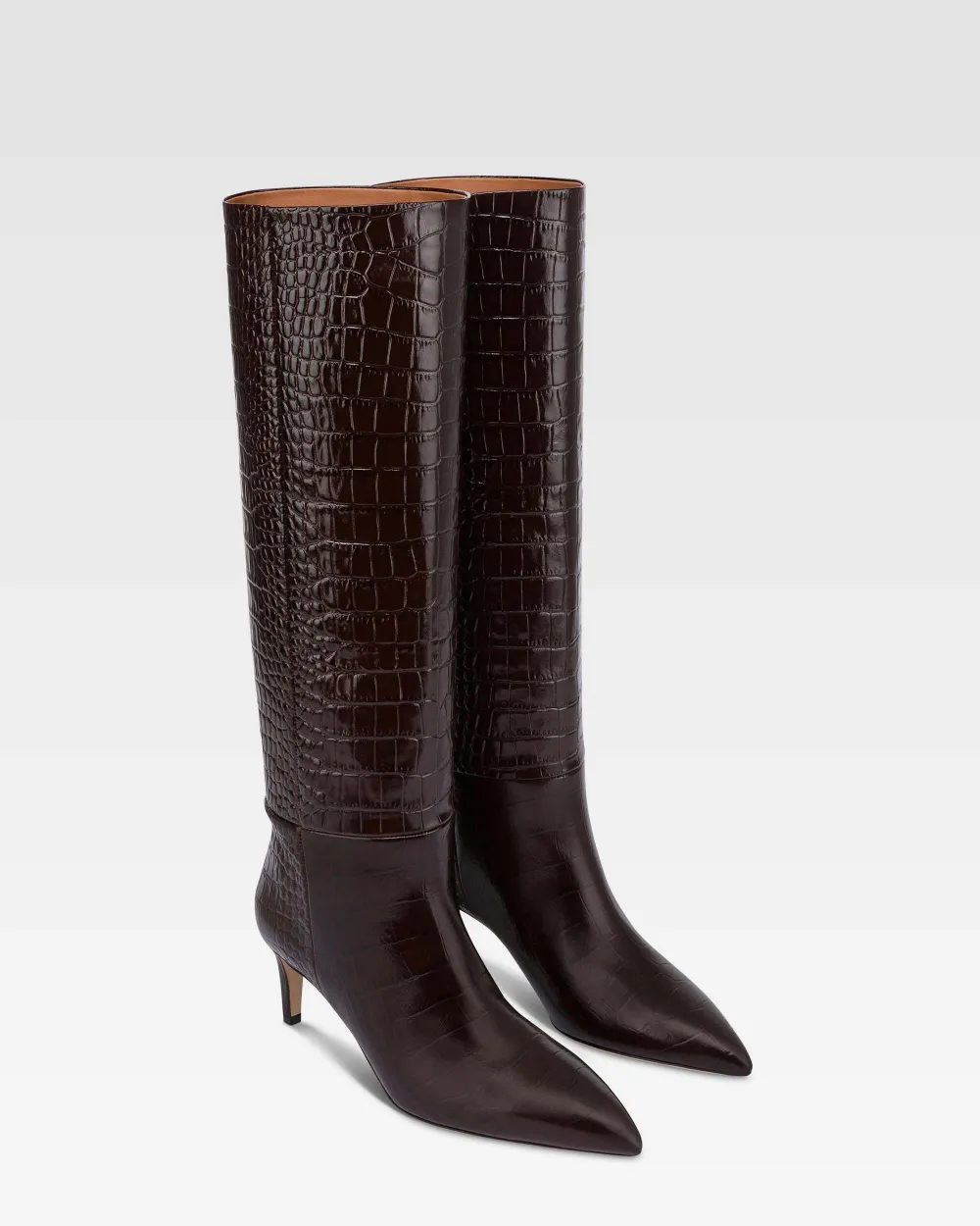 Paris Texas crocodile-effect leather boots Bruin