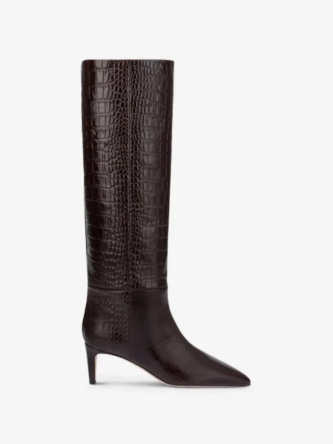 Paris Texas botas con efecto de piel de cocodrilo