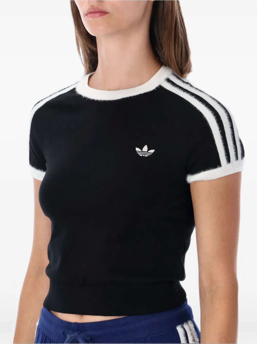 adidas Gebreid T-shirt Zwart
