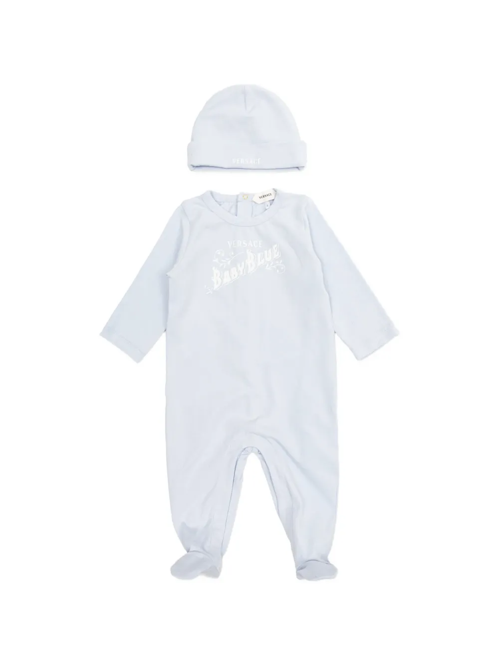 Versace Kids Pyjama mit Logo - Blau