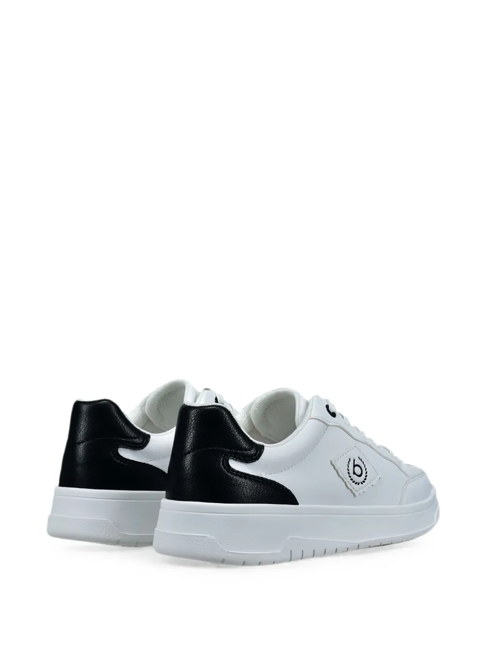 Bugatti logo-patch panelled low-top sneakers Wit