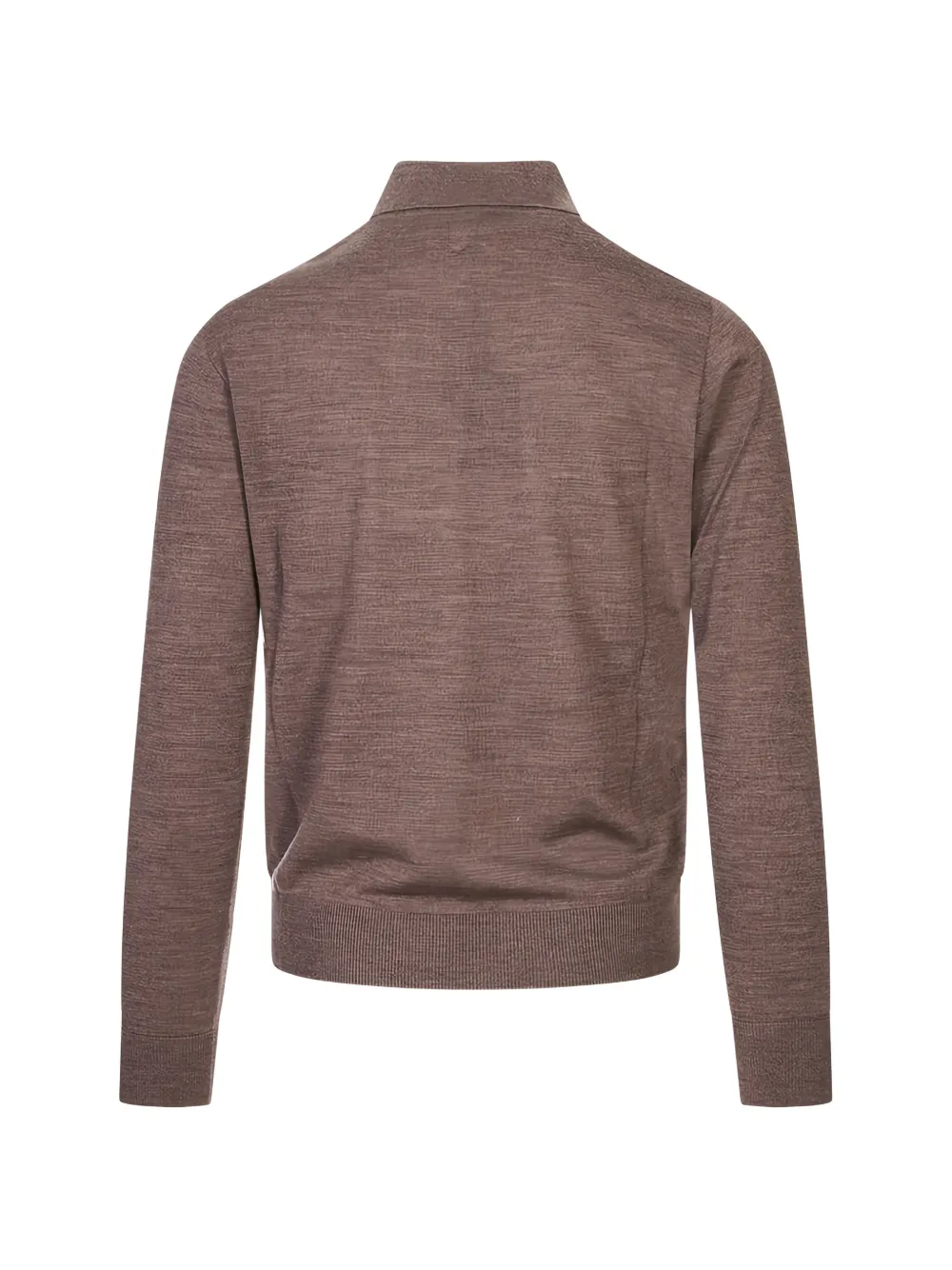 Canali Poloshirt met lange mouwen Bruin