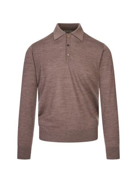 Canali long-sleeve polo shirt