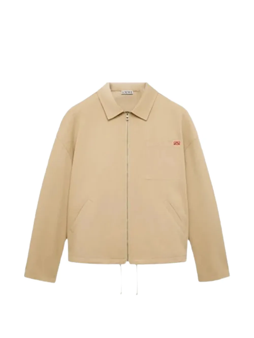 LOEWE zip-up jacket in cotton - Toni neutri