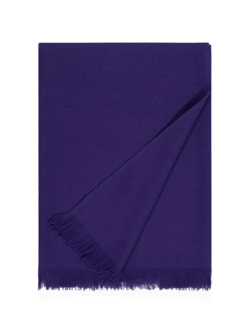 Bompard Voile Fringed Stole In Purple