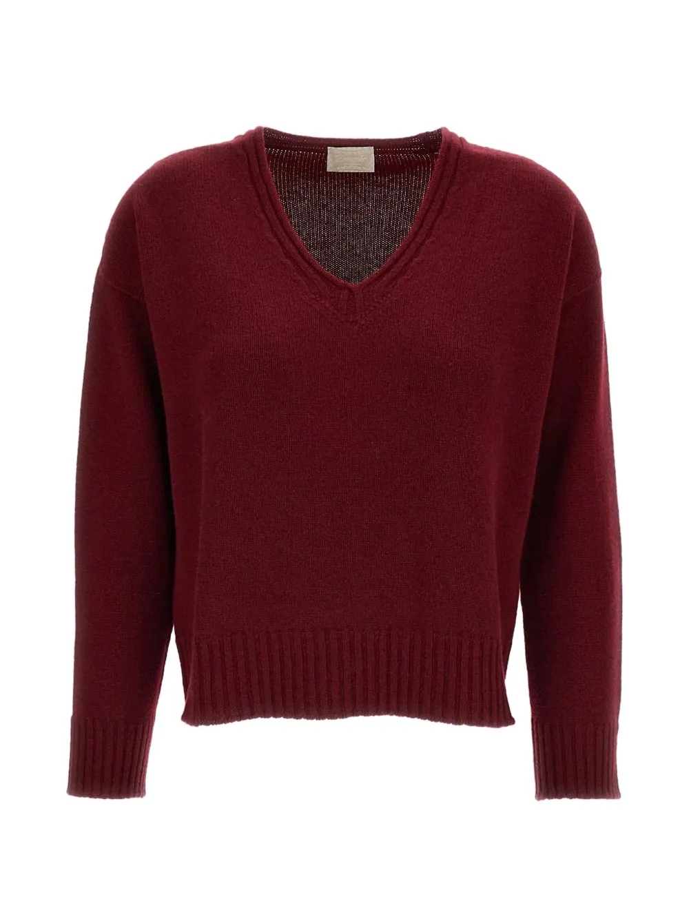 Drumohr Fein gestrickter Kaschmirpullover - Rot