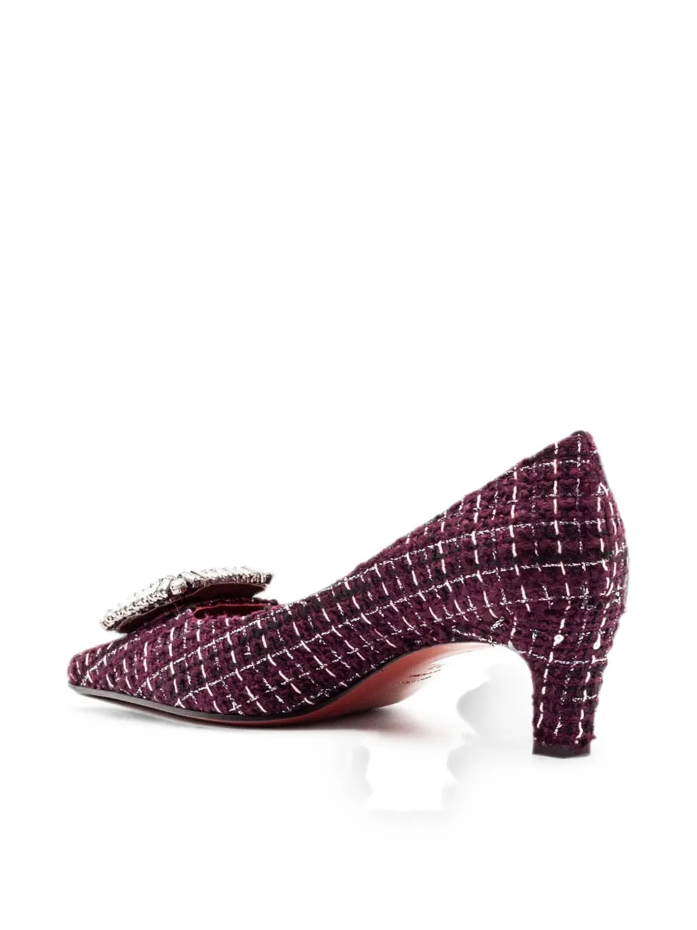 Festa Milano bouclé heeled pumps Paars
