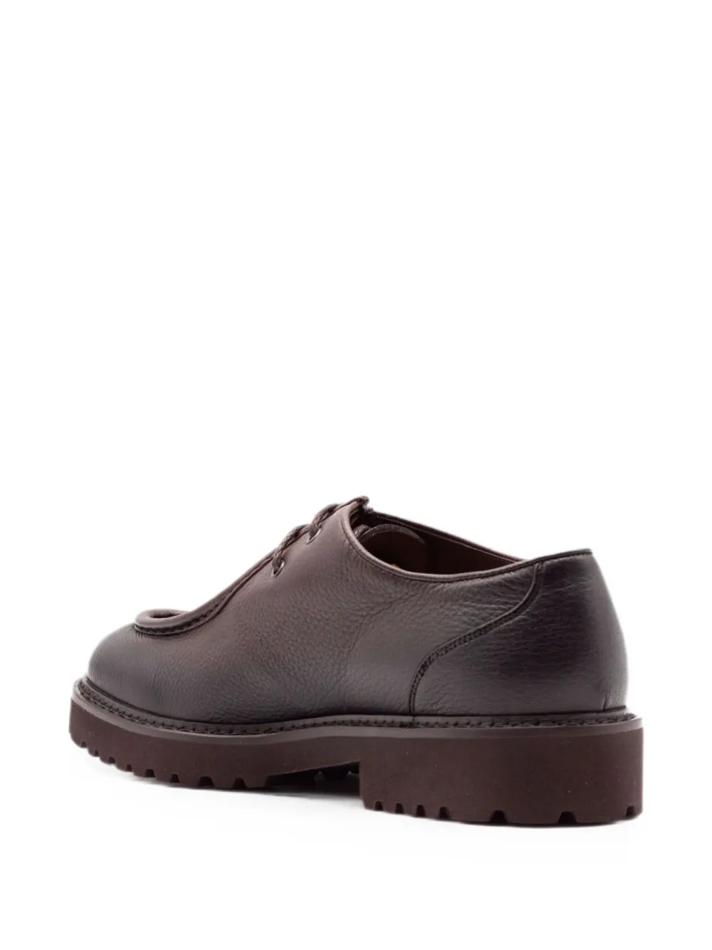 Doucal's textured box-stitched oxford shoes Bruin