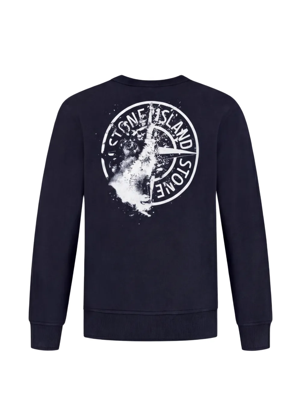 Stone Island Junior Trui met Compass-print Blauw