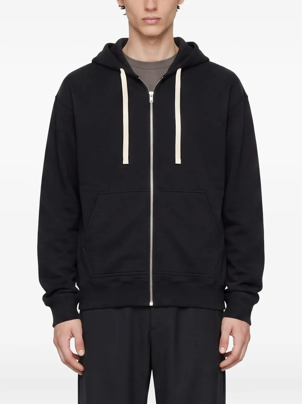 Jil Sander Hoodie met trekkoord Zwart