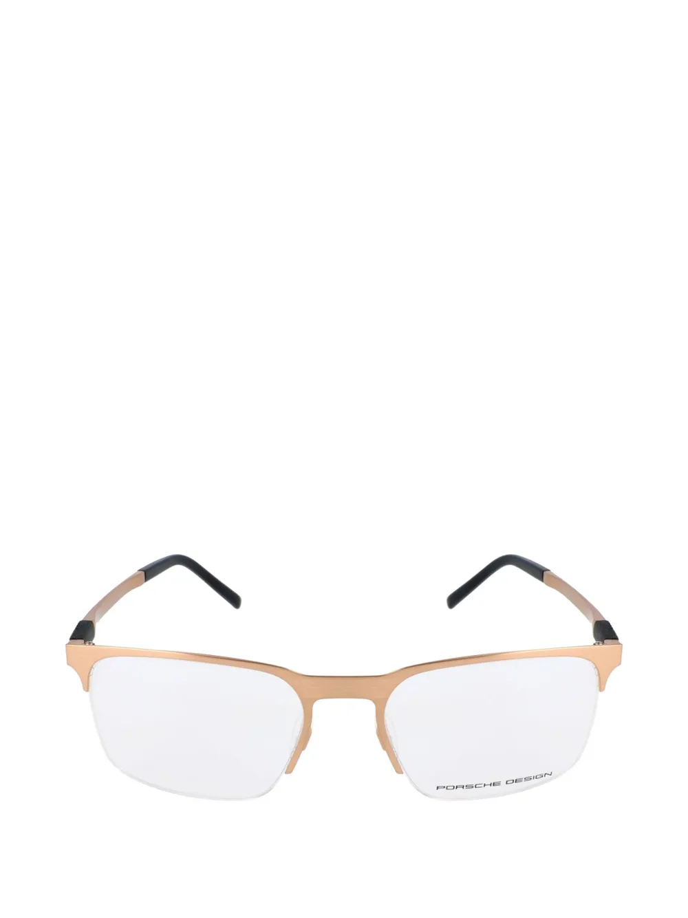 Porsche Design semi-rimless rectangle-frame glasses - Oro