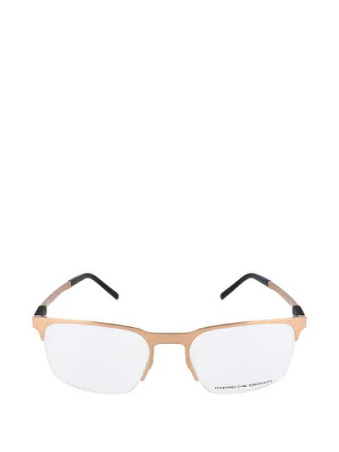 Porsche Design semi-rimless rectangle-frame glasses