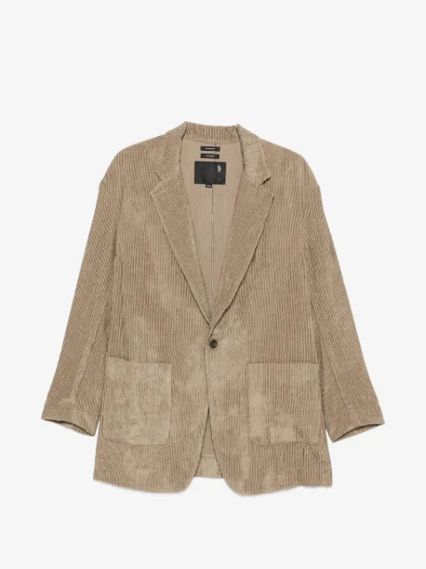 R13 single-breasted corduroy oversized blazer