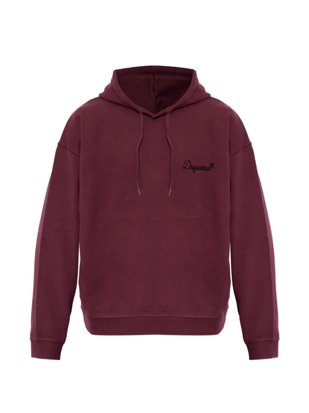 DSQUARED2 logo-embroidered drawstring hoodie