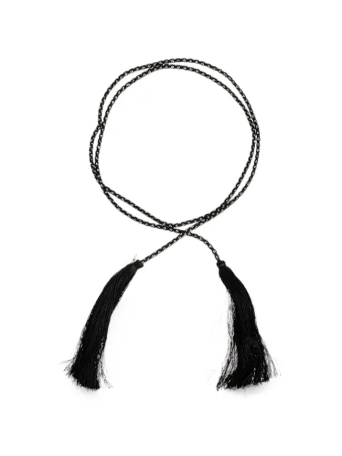 Forte Forte braided crystal-embellished belt