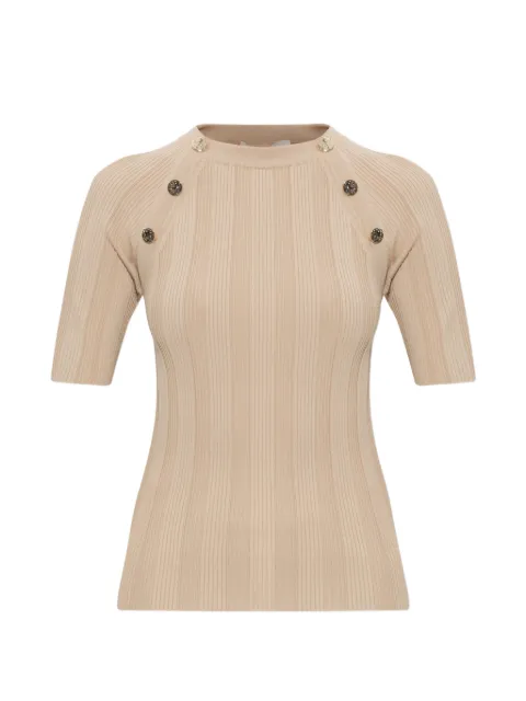 Sportmax Radura button-detail ribbed T-shirt