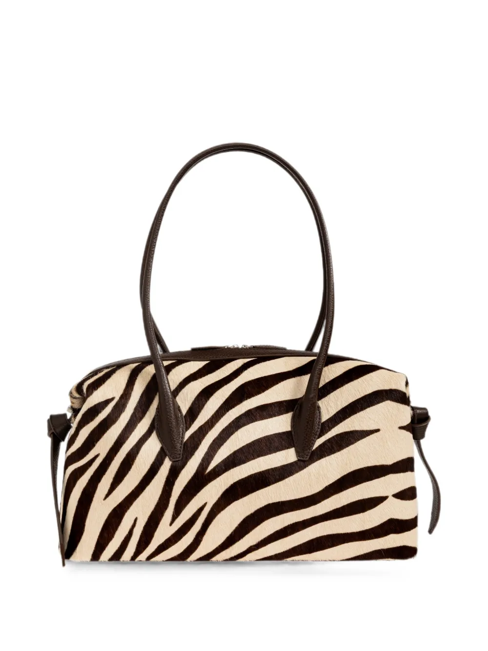 Yuzefi Brioche Duffle zebra-print shoulder bag - Toni neutri