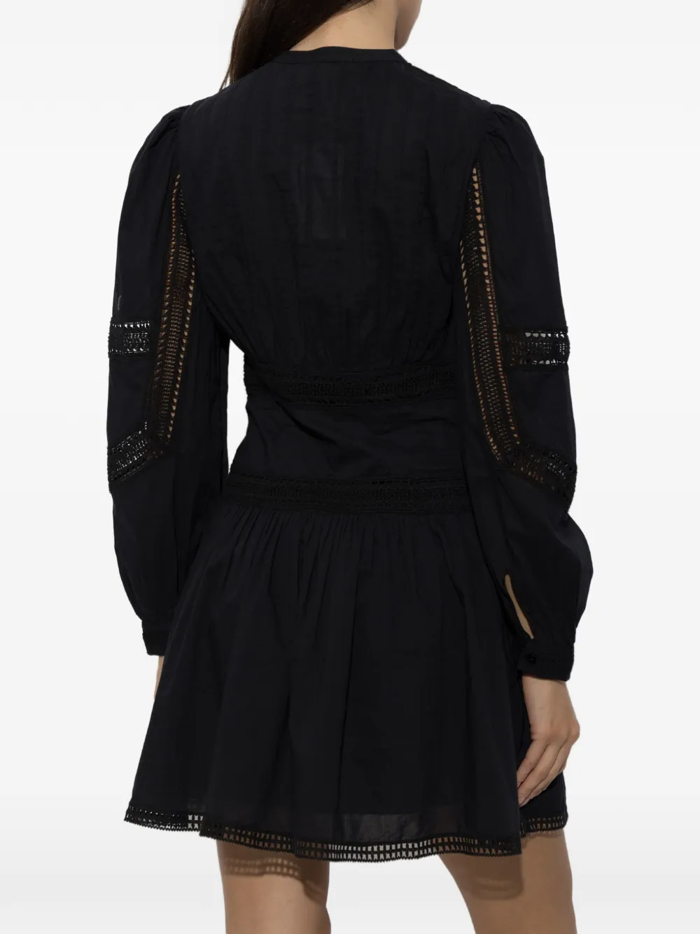 Ulla Johnson Elysia mini-jurk met gehaakte afwerking Zwart