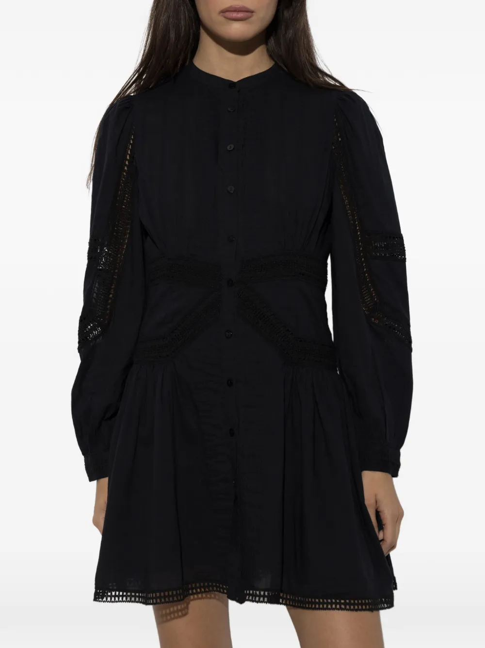 Ulla Johnson Elysia mini-jurk met gehaakte afwerking Zwart