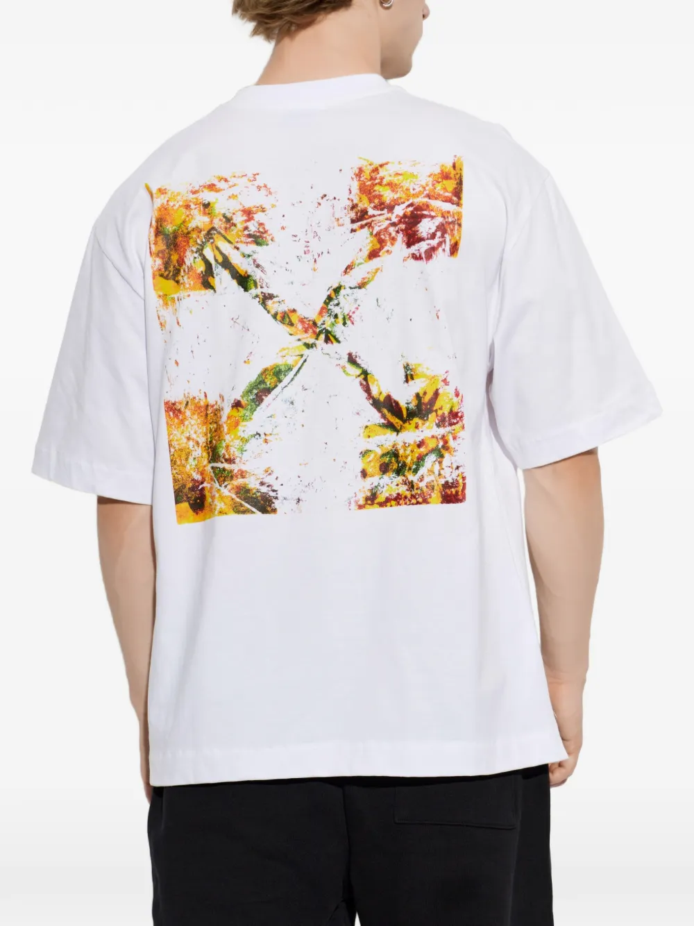 Off-White Katoenen T-shirt met logoprint Wit