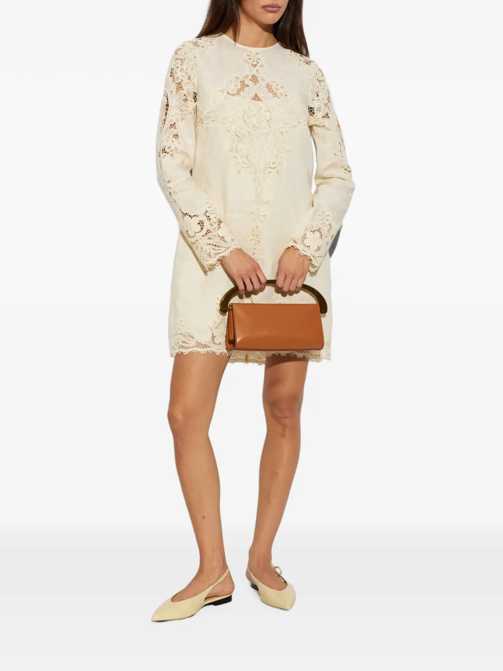 Furla Poppy slingback ballet flats Beige